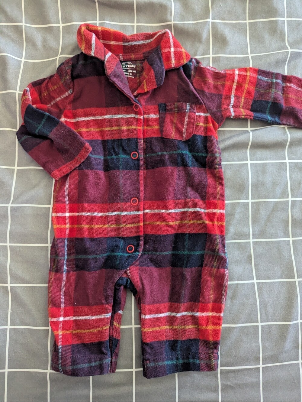 Next plaid romper